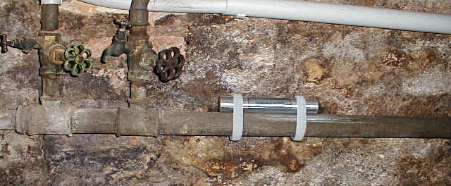 Kellermontage auf verzinkten Leitungen